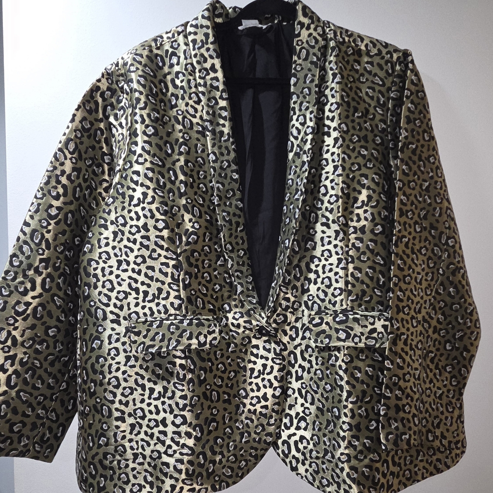 Leopard Print Women's Blazer